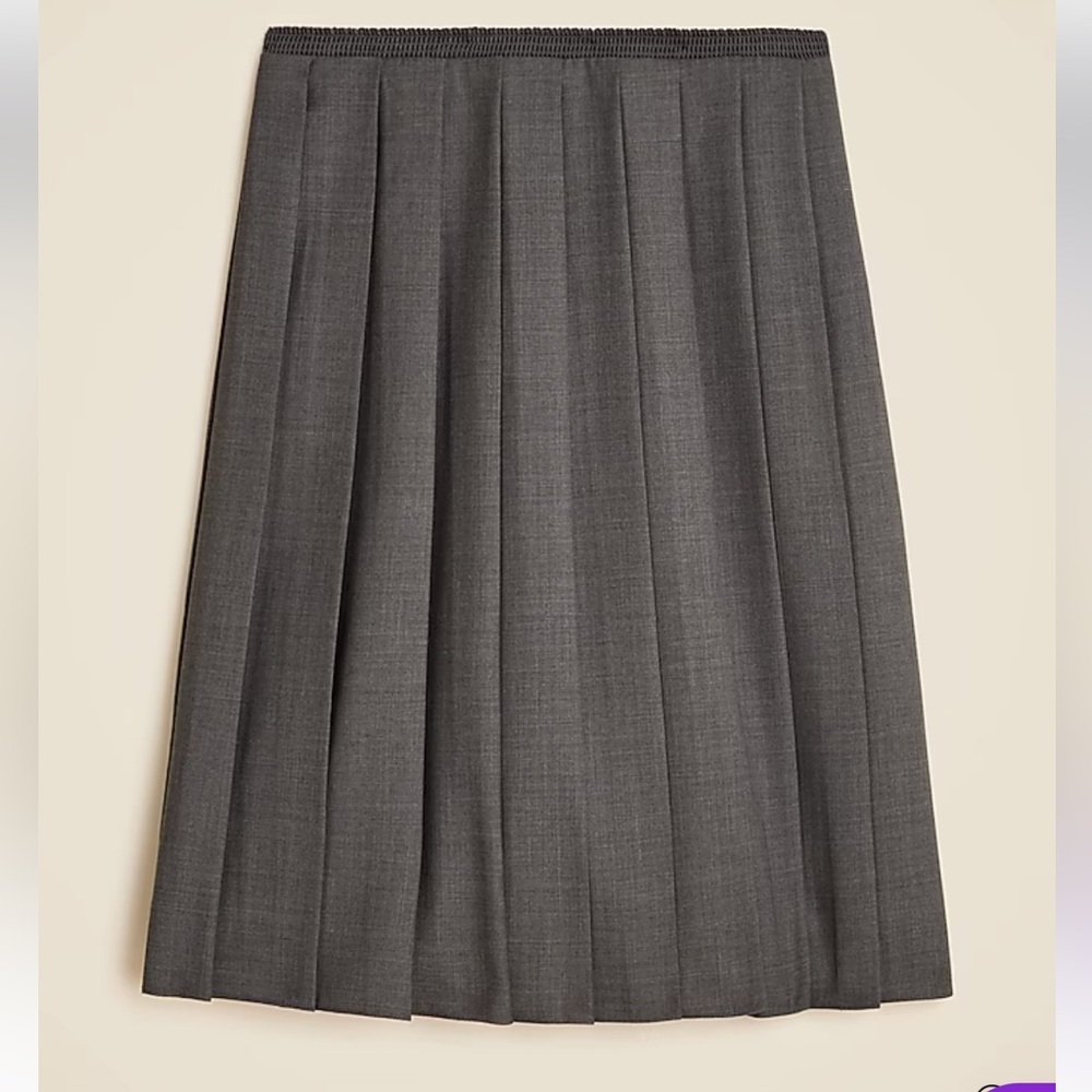 Jcrew Pleated wool Blended skirt size 2 NWOT